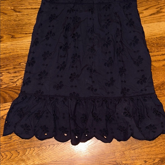 Ann Taylor Black Eyelet Floral Mini Dress - Picture 6 of 8